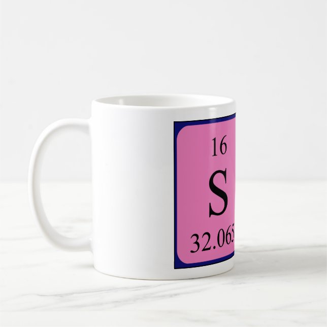 Sy nom de table périodique mug 1 (Gauche)