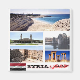 SY - Syrien - Collage Mosaic Magnet