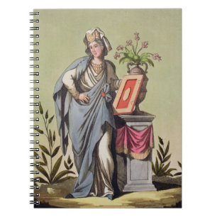 Sybil von Cumae, Nr. 16 von "antikem Rom", engrav Notizblock