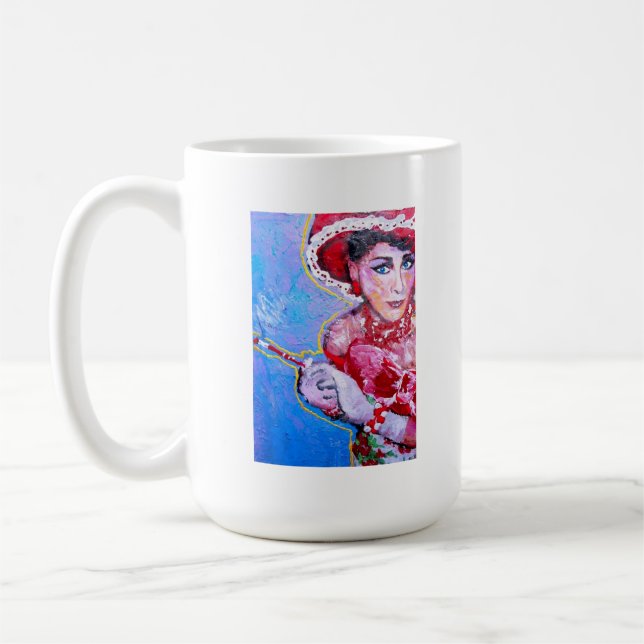 Sybils "Kirchen-Dame " Tasse. Kaffeetasse (Links)