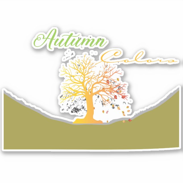 Sycamore Gap Tree Aufkleber (Vorderseite)