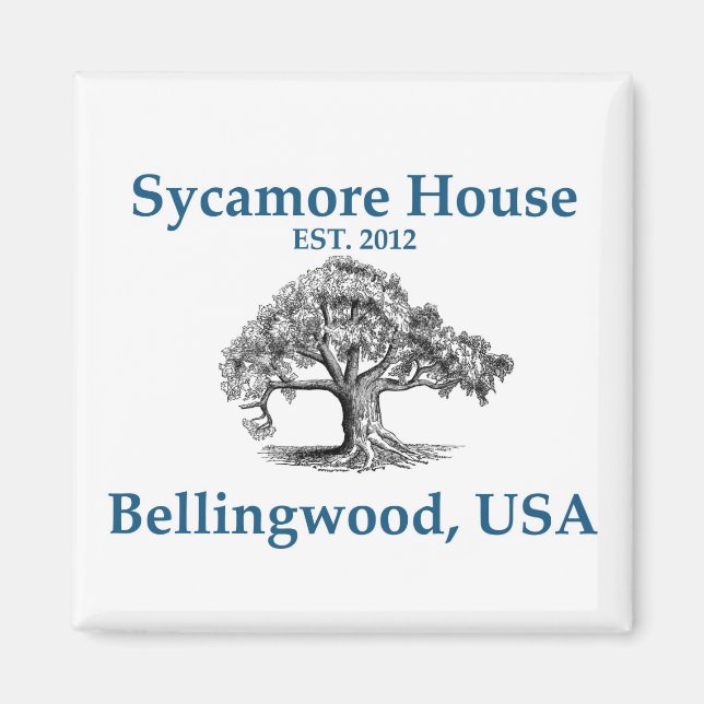 Sycamore House Magnet (Vorne)