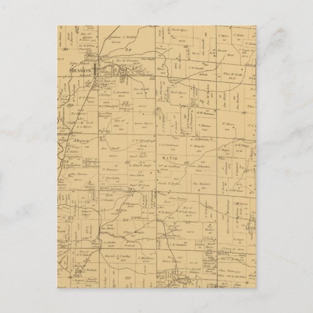 Sycamore, Ohio Postkarte (Vorderseite)