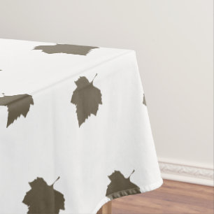 Sycamore Tree Brown Leaf Pattern Tischdecke