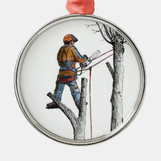 Sycamore und 020t silbernes ornament