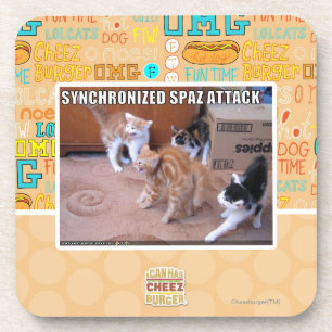 Sychronized Spaz Angriff Untersetzer