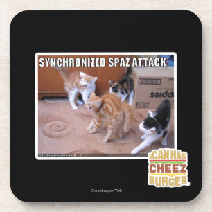 Sychronized Spaz Angriff Untersetzer