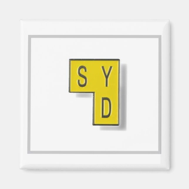 SYD-Kühlschrankmagnet Magnet (Vorne)