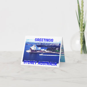 sydney 2, GREETINGS, SYDNEY AUSTRALIA, SYDNEY ... Karte