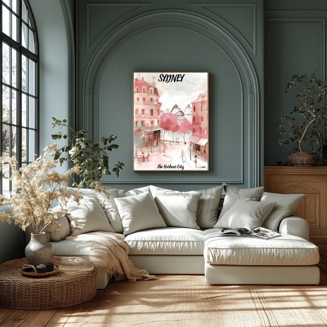 Sydney Acuarela Urbana: La Ciudad del Puerto Poster (Von Creator hochgeladen)