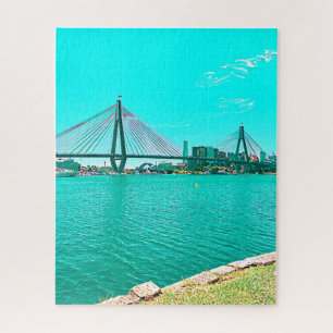 Sydney ANZAC Bridge ist eine Hafenstadt