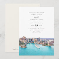 SYDNEY AUSTRALIA Aquarellfarben-Illustration Hochz