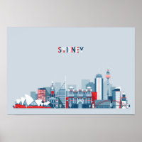 Sydney Australia City Skyline