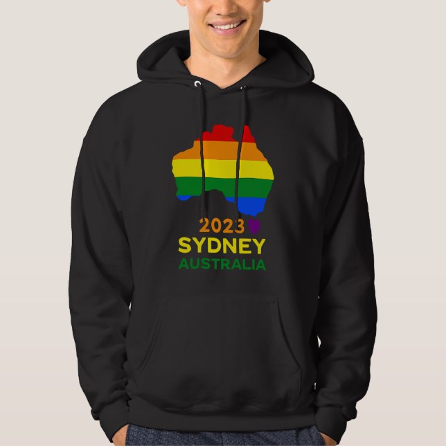 Sydney Australia Gay and Lesbian Pride Hoodie (Vorderseite)