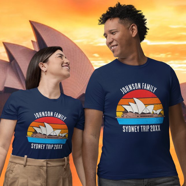 Sydney Australia Opera House Custom Family Trip T-Shirt (Von Creator hochgeladen)