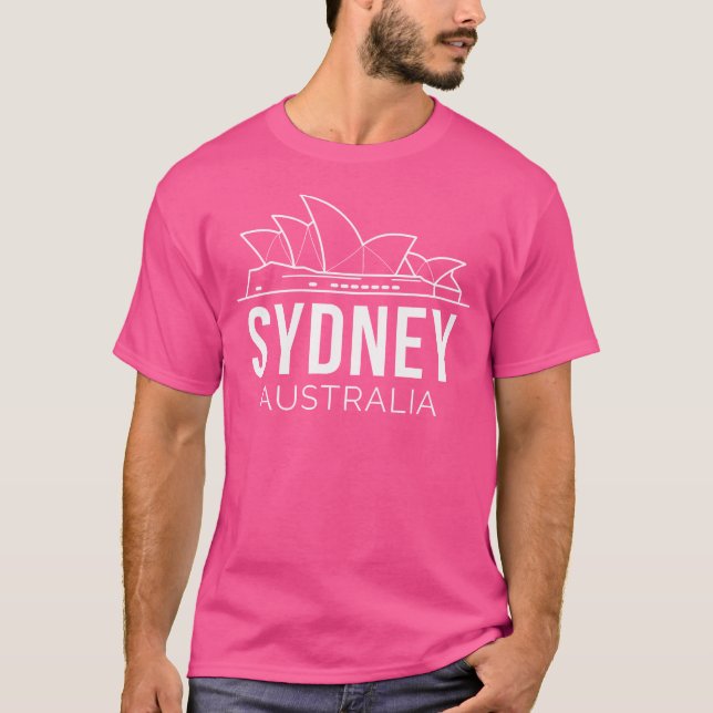 Sydney Australia Opernhaus Aussie Liebe T Shirt (Vorderseite)