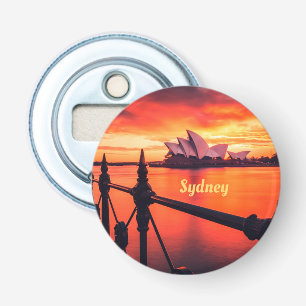 Sydney Australia Opernhaus Orange Sky Flaschenöffner