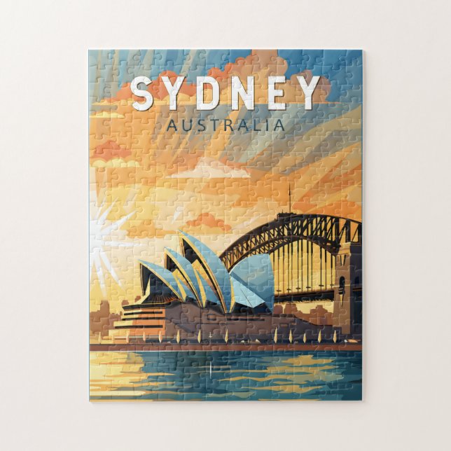 Sydney Australia Reisen Art Vintag (Vertikal)