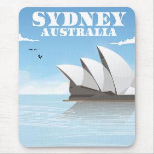 Sydney Australia Reiseposter Mousepad