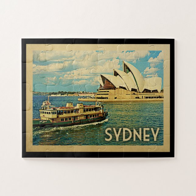 Sydney Australia Vintage Travel (Horizontal)