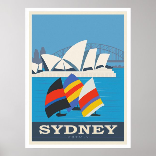 Sydney, Australia Vintage Travel Poster (Vorne)