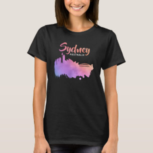 Sydney Australien City Cityscape Skyline Funny Ges T-Shirt