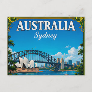 🌏 Sydney Australien Erinnerung vom Hafen 🌏 Postkarte