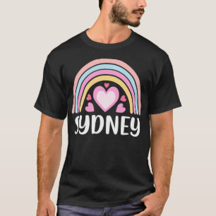 Sydney Australien für Frauen Regenbogen-Herzen Pul T-Shirt