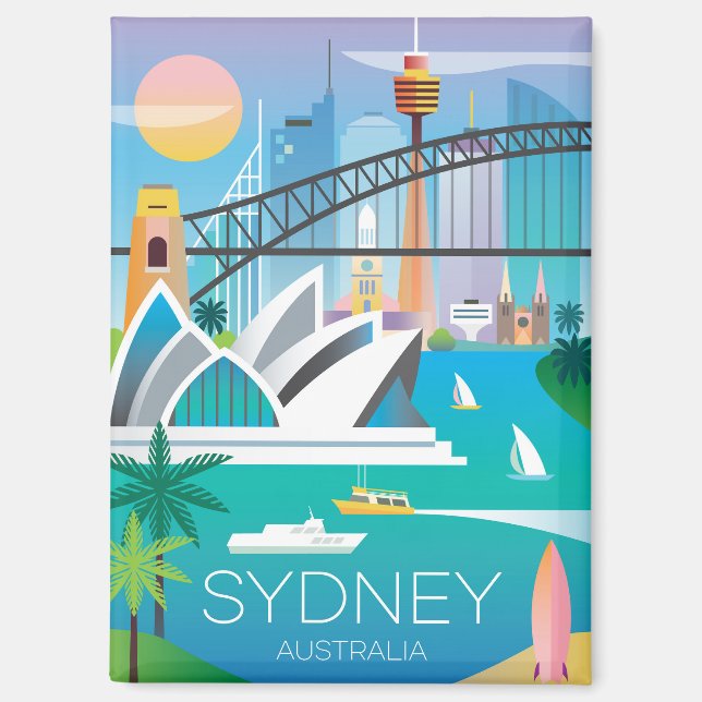 Sydney, Australien, Kühlschrank Magnet (Vorderseite)