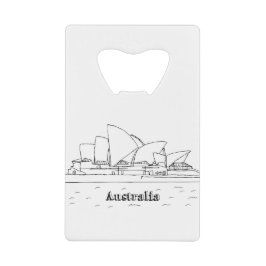 Sydney Australien Kunstferien Zeichnend Urlaub Kun Geldbeutel Flaschenöffner