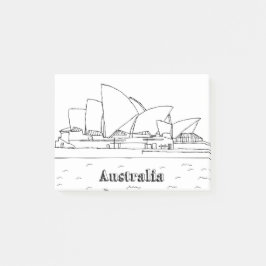 Sydney Australien Kunstferien Zeichnend Urlaub Kun Post-it Klebezettel