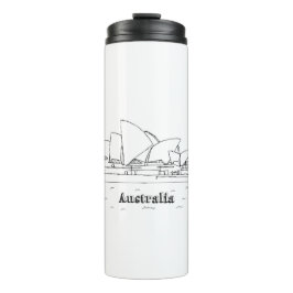 Sydney Australien Kunstferien Zeichnend Urlaub Kun Thermosbecher