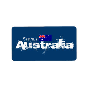 Sydney, Australien Labels Adressaufkleber