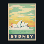 Sydney, Australien Postkarte<br><div class="desc">Anderson Design Group ist eine preisgekrönte Illustrations- und Designfirma in Nashville,  Tennessee. Der Gründer Joel Anderson leitet ein Team talentierter Künstler,  um originale Posterkunst zu kreieren,  die wie Vintage Werbedrucke von den 1920er bis 1960er Jahren aussieht.</div>