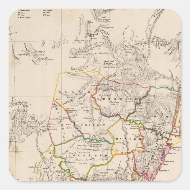 Sydney Australien Quadratischer Aufkleber (Vorderseite)