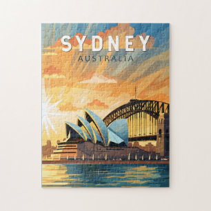 Sydney Australien Reise Kunst Vintage
