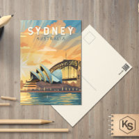 Sydney Australien Reise Kunst Vintage