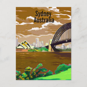 Sydney Australien Reise Postkarten Kunst, Australi
