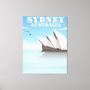 Sydney Australien Reiseplakat Leinwanddruck