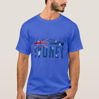 Sydney Australien Stadt Silhouette Design Freund T-Shirt