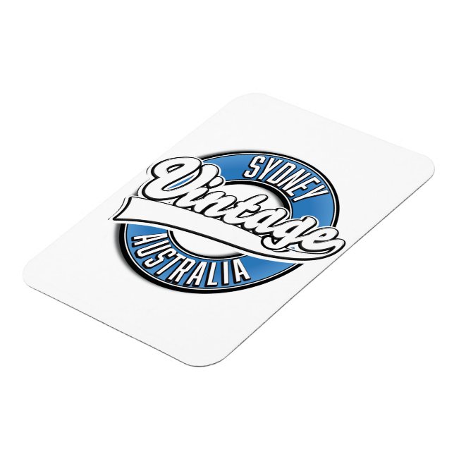 Sydney Australien Vintages Logo Magnet (Linke Seite)