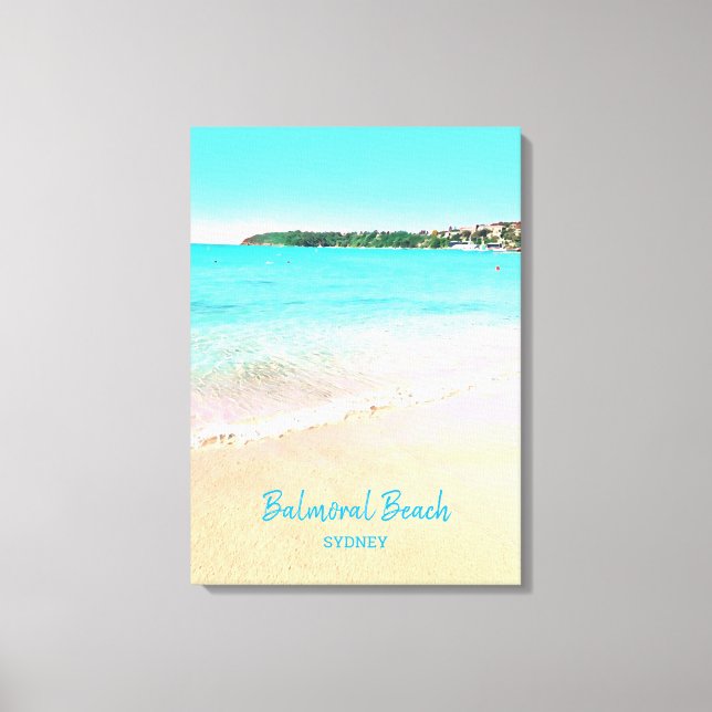 Sydney Balmoral Beach Naturlandschaft Leinwanddruck (Vorderseite)