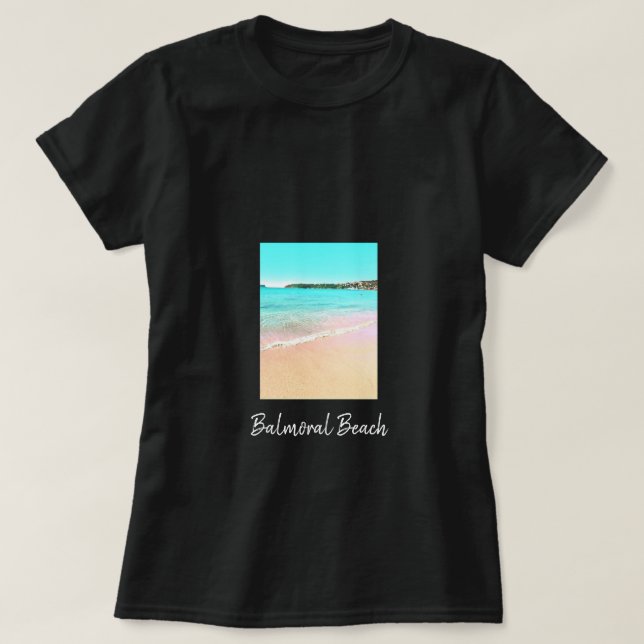 Sydney Balmoral Beach Naturlandschaft T-Shirt (Design vorne)
