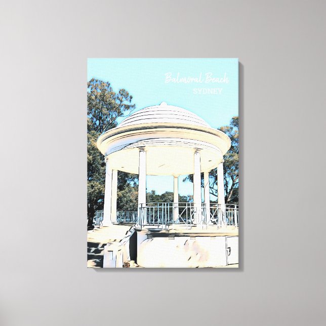 Sydney Balmoral Beach white Rotunda Leinwanddruck (Vorderseite)