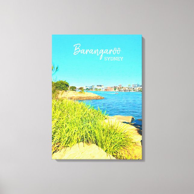 Sydney Barangaroo landschaftliche Reise Leinwanddruck (Vorderseite)