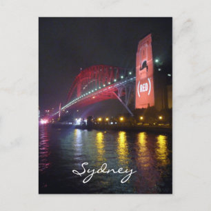 Sydney-Brücke (rot) Postkarte