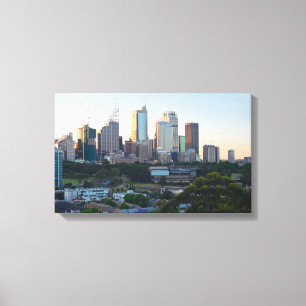 Sydney Business Center Wolkenkratzer Leinwanddruck