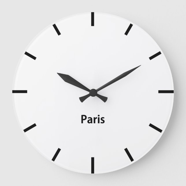 Sydney City Time Zone Newsroom Wall Large Clock Große Wanduhr (Vorderseite)