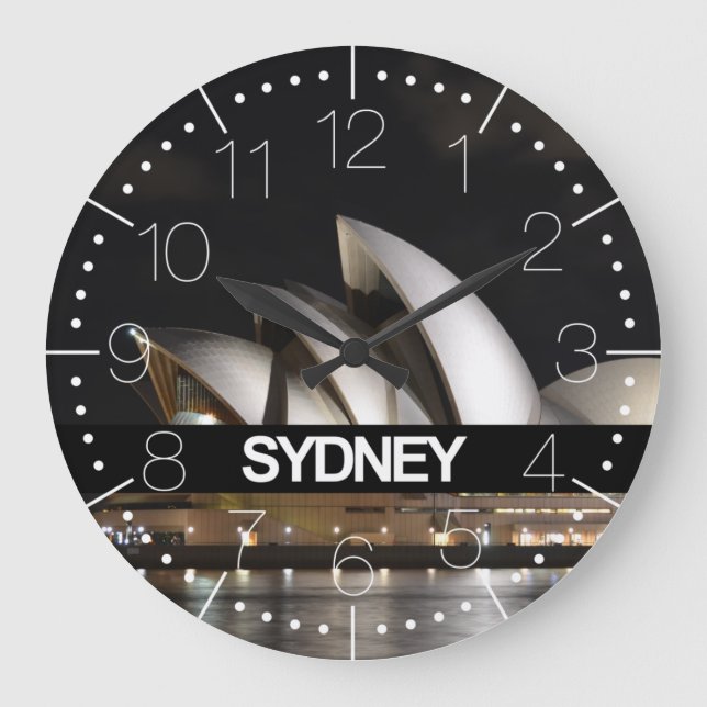 Sydney clock große wanduhr (Vorderseite)