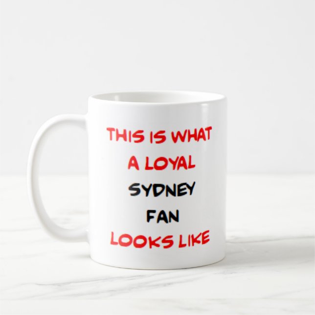 sydney fan, loyal kaffeetasse (Links)